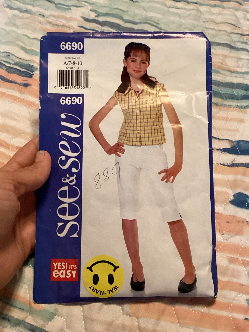 Girls Shirts & Pants Cut 6690 See & Sew Easy Sewing Pattern Girls Sz 7-10